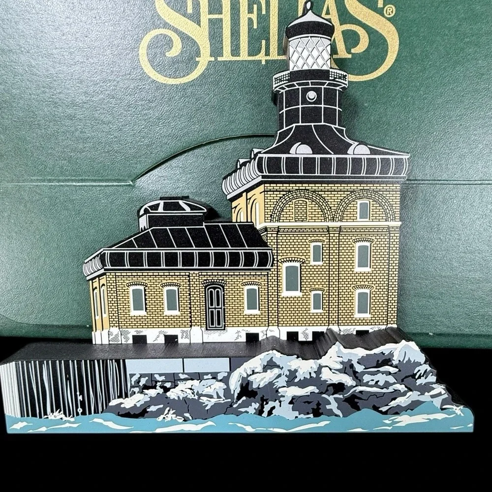 Shelia's Toledo Harbor Light Lighthouse‎ Toledo, Ohio Wooden Shelf Sitter 2000